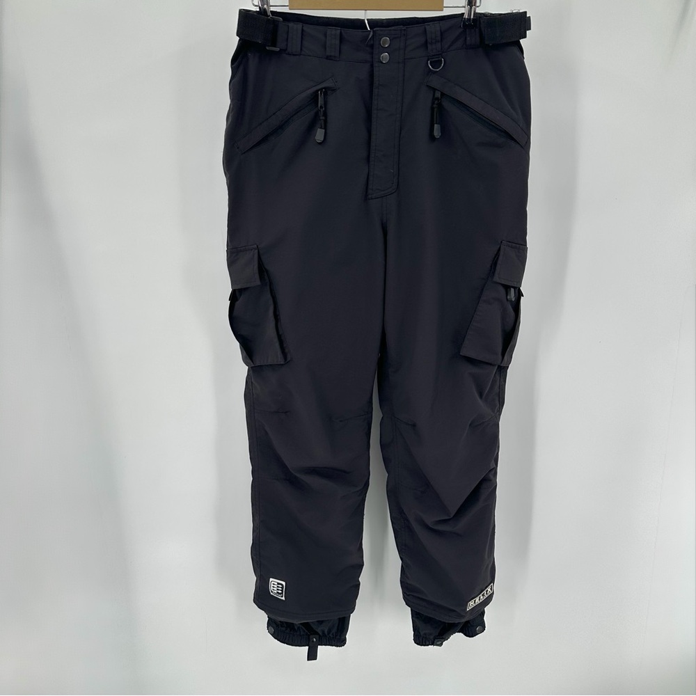 HELIX SNOWBOARDING PANTS Adult M Black Cargo Pockets Winter Sport Ski